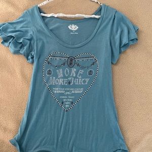 Juicy couture top ruffle/ bell sleeves